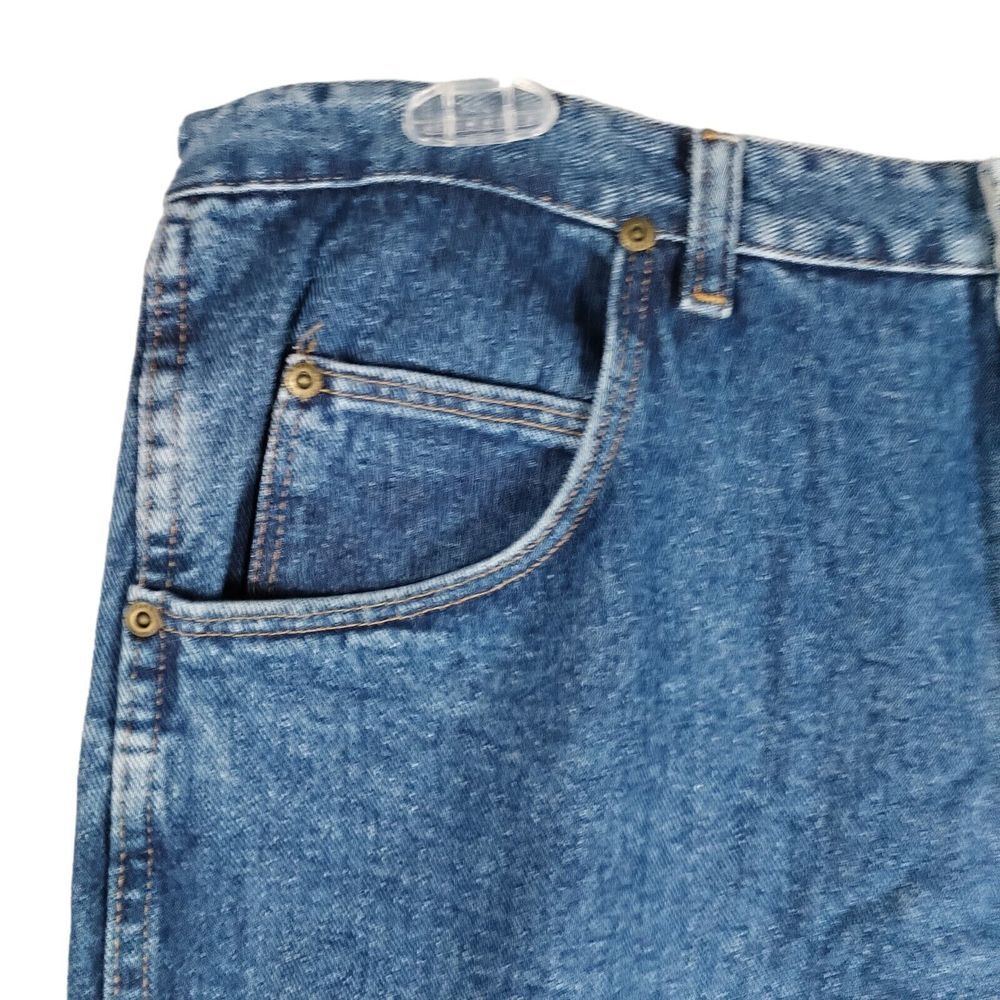 Wrangler‎ Rugged Wear Jeans Men's 38x36 Actual (36x35) Dark Wash Denim Cotton #1 - Picture 5 of 8